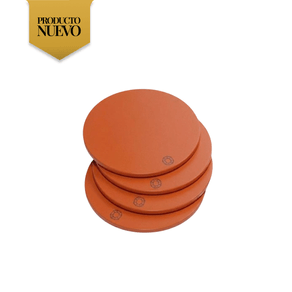 Portavasos Octogone Naranja Set de 4